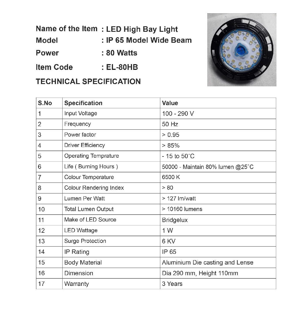 High Bay Light · Catalogue catalogue cover